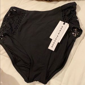Robin Piccone high wasted swimsuit bottoms.